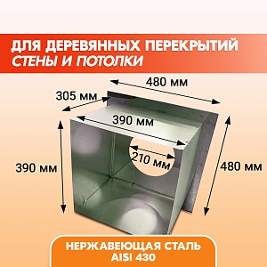 Проход перекрытия универсальный ППУ - Р 500х500 D180-210 