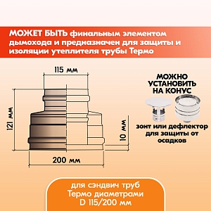 Конус Термо КТ-Р 430-0.5/430 D115/200